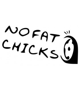 Car Tattoo Aufkleber No Fat Chicks