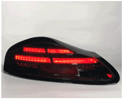 Porsche Boxster Jg. 1996-2004 Heckleuchten Set LightTube Smoke mit Lauflicht Blinker