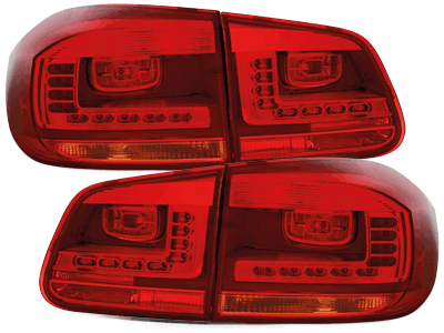 VW Tiguan Jg. 2011-2016 Heckleuchten Set LED Rot